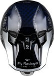 Fly Racing Formula S Carbon Legacy Helmet - Blue Carbon/Silver