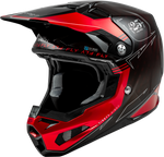 Fly Racing Formula S Carbon Legacy Helmet - Red Carbon/Black