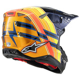 Alpinestars Supertech M10 TLD MIPS® Helmet - Dark Blue/Orange/Yellow/Red