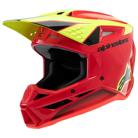 Alpinestars SM3 Fray Youth Helmet - Red/Yellow/Black