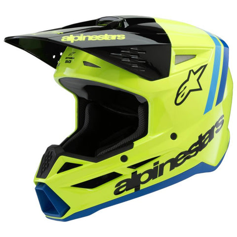 Alpinestars SM3 Radium Youth Helmet - Yellow/Black/Blue