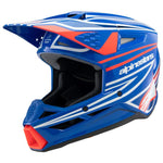 Alpinestars SM3 Wurx Youth Helmet - Blue/Red/White/Black