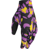 Thor Sportmode Cheetah Gloves - Yellow/Purple
