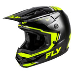 Fly Racing Kinetic Verdict Helmet - Black/Hi-Vis/Grey