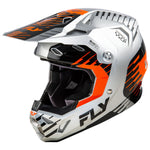 Fly Racing Formula CP Slice Helmet - Grey/Orange/Black