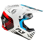 Fly Racing Formula CP Slice Helmet - White/Red/Cyan