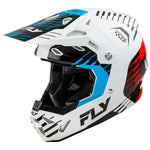 Fly Racing Formula CP Slice Helmet - White/Red/Cyan