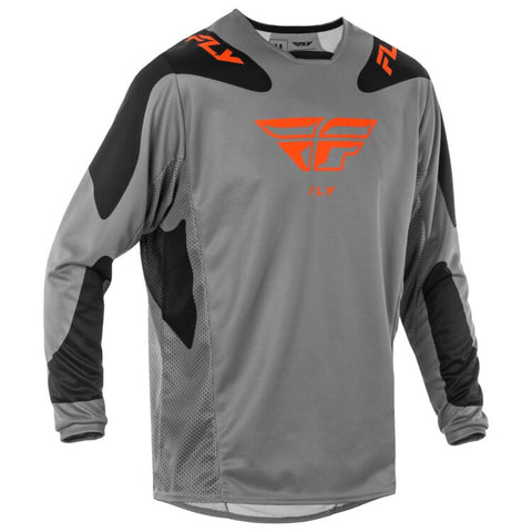 Fly Racing Kinetic Sym Jersey - Grey/Orange/Black